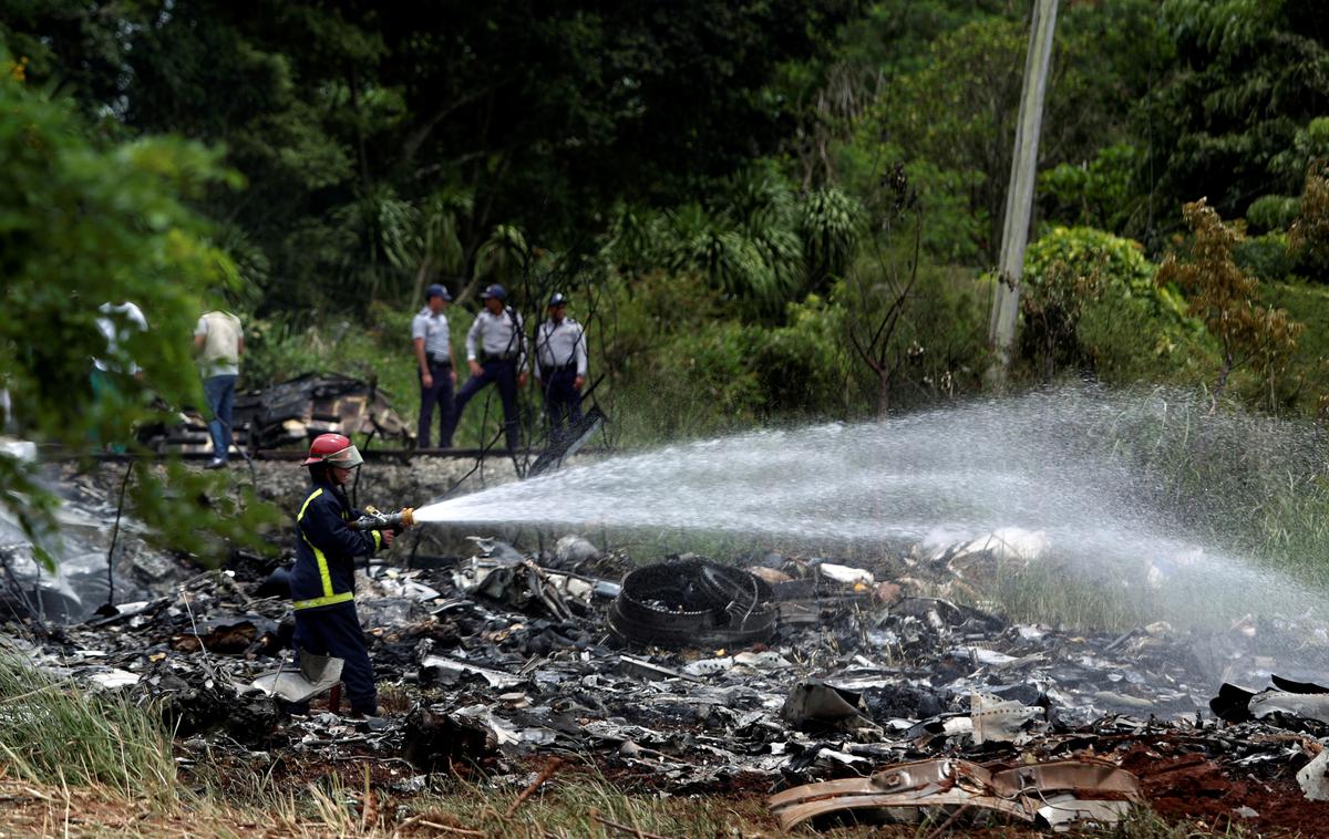 letalska nesreča Kuba | Foto Reuters