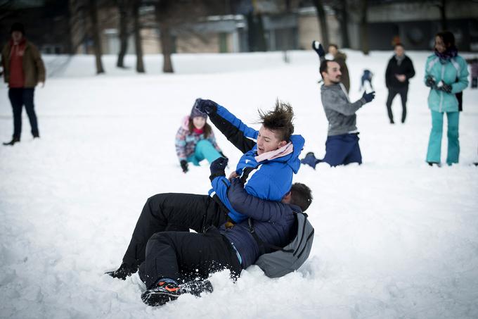 Snežni spopad kepanje | Foto: Ana Kovač