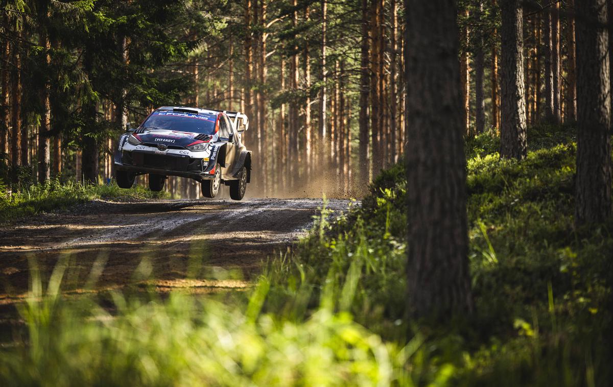 reli Finska Kalle Rovanperä Toyota | Kalle Rovanperä je tudi letos, v sedmem poskusu, ostal brez zmage na domačem reliju Finska. | Foto Guliverimage