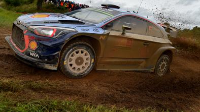 Neuville v poljskem blatu na vrhu, Tänak pa v drevesu
