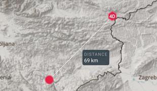 V bližini Žužemberka so se ponoči stresla tla