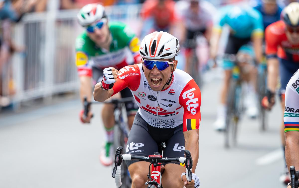 Jasper Philipsen | Jasper Philipsen je zmagovalec prve etape dirke BinckBank po nizozemskih in belgijskih cestah. | Foto Getty Images
