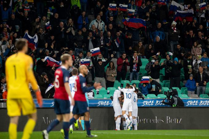 Slovenija se je nazadnje merila s tekmecem iz Skandinavije jeseni 2018, ko je v Ljubljani v ligi narodov remizirala z Norveško (1:1). Z Vikingi je na devetih tekmah enkrat zmagala, dvakrat remizirala in šestkrat izgubila, proti Dancem pa je na štirih tekmah vpisala štiri poraze ob zelo skromni razliki v zadetkih 1:11. | Foto: Grega Valančič/Sportida