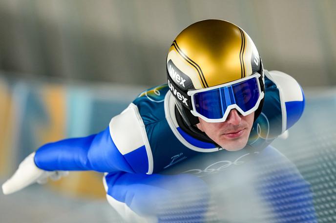 Timi Zajc | Timi Zajc je na zadnjem uradnem treningu pred posamično tekmo na veliki skakalnici na olimpijskih igrah naredil napredek, kar je spodbuden podatek. | Foto Guliverimage