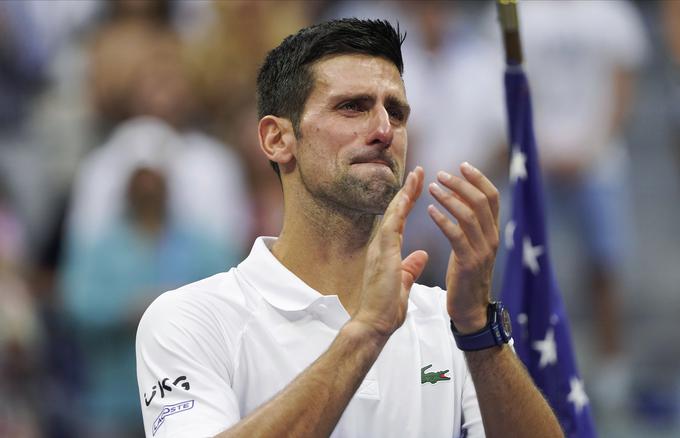 Novak Đoković je na OP ZDA ganilo do solz že med dvobojem. | Foto: Guliverimage/Vladimir Fedorenko