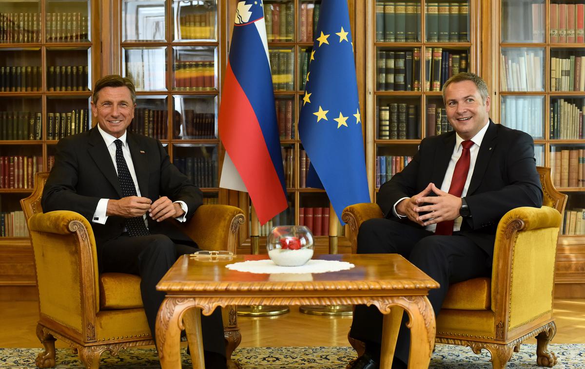 Borut Pahor in Dejan Židan | Foto STA