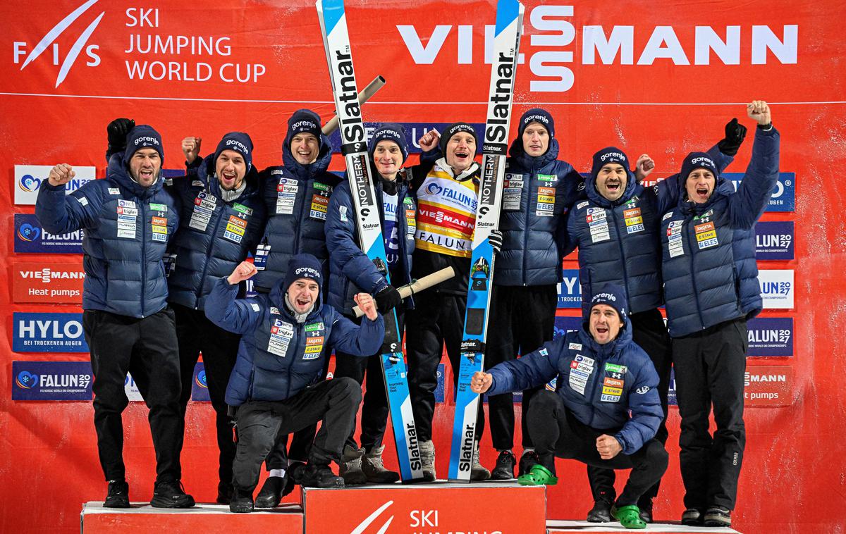 Anže Lanišek | Anže Lanišek si je v Falunu priboril rumeno majico vodilnega skakalca. | Foto Reuters