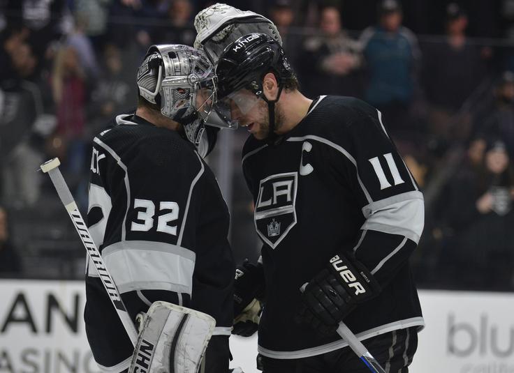 Jonatahan Quick in Anže Kopitar - dva od pomembnih mož LA Kings. | Foto: Reuters