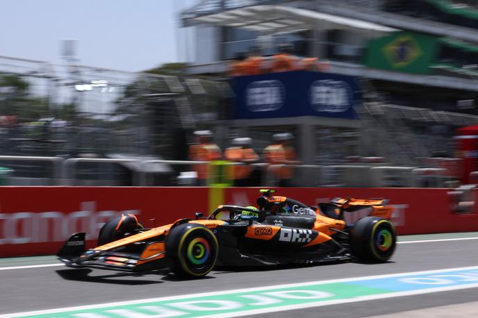Interlagos Lando Norris McLaren | Lando Norris je v Interlagos prišel kot vodilni v prvenstvu, a le točko pred Oscarjem Piastrijem. | Foto Reuters