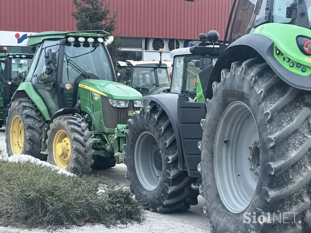 Protest kmetov v Žalcu