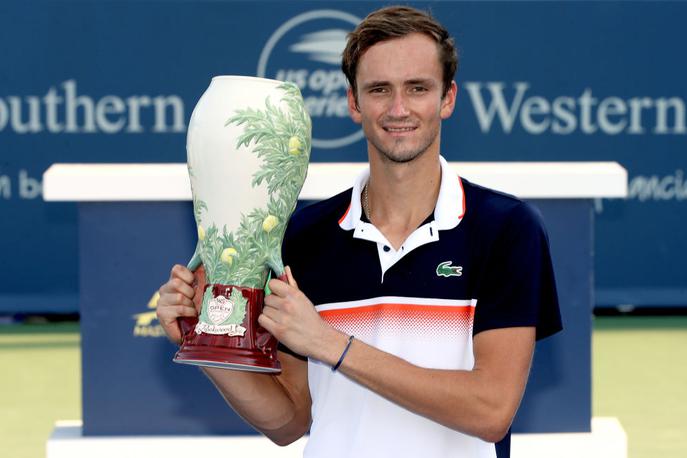 Danil Medvedev | Danil Medvedev se je z zmago v Cincinnatiju povzpel na 5. mesto lestvice ATP. | Foto Getty Images