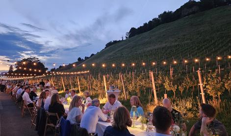 V Mariboru priredili čarobno večerjo med vinogradi