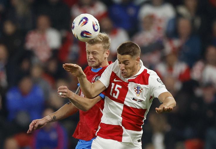 Hrvati in Čehi so se razšli z remijem. | Foto: Reuters