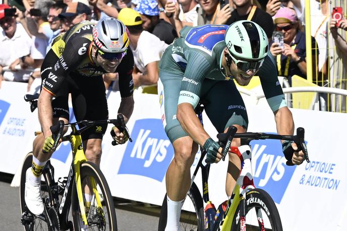 Wout van aert | Wout van Aert je bil v 8. etapi spet povsem blizu etapne zmage na Dirki po Franciji. | Foto Guliverimage