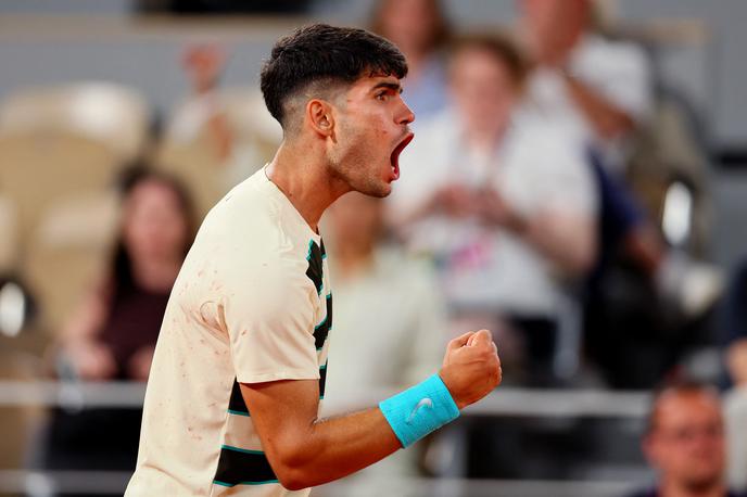 Carlos Alcaraz | Carlos Alcaraz je za napredovanje potreboval dobre tri ure. | Foto Reuters