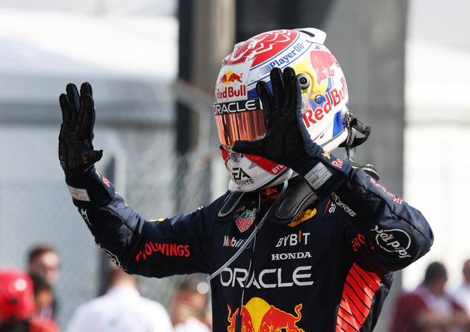 Rekordna deseta zaporedna zmaga Maxa Verstappna. Pa pravi, da mu rekordi niso pomembni. | Foto: Reuters