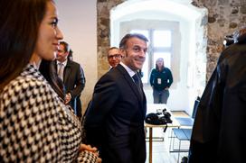 Emmanuel Macron, Robert Goob, Tina Gaber, Zoran Janković