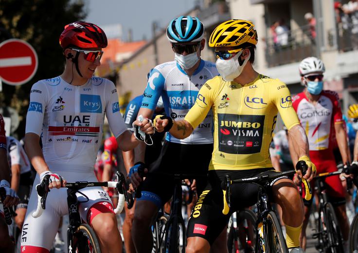 Tudi Tour de France 2022 bo osrednji cilj za Tadeja Pogačarja in Primoža Rogliča. | Foto: Reuters