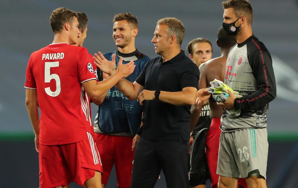 Hansi Flick, Bayern München | Hansi Flick ni bil zadovoljen z igro v obrambi. | Foto Reuters