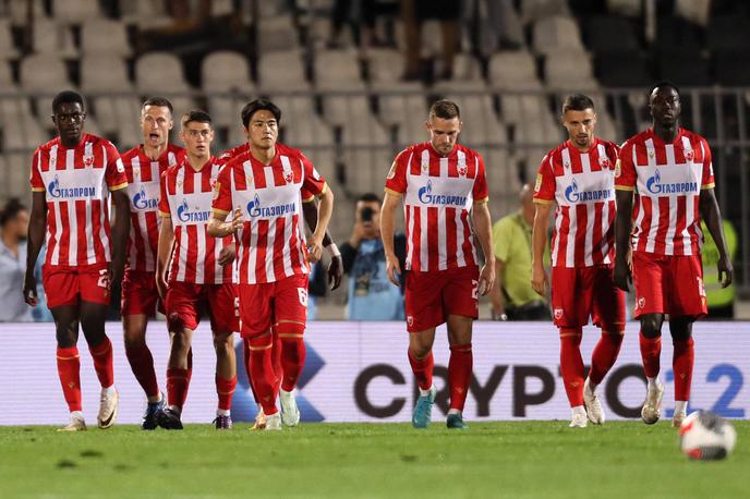 Crvena zvezda Timi Max Elšnik | Timi Max Elšnik in soigralci so bili na domačem stadionu šokirani že v prvi minuti prve tekme play-offa. | Foto Guliverimage