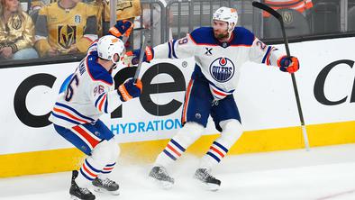 Edmonton podvojil prednost proti Vegasu, Washington izenačil proti Carolini #video