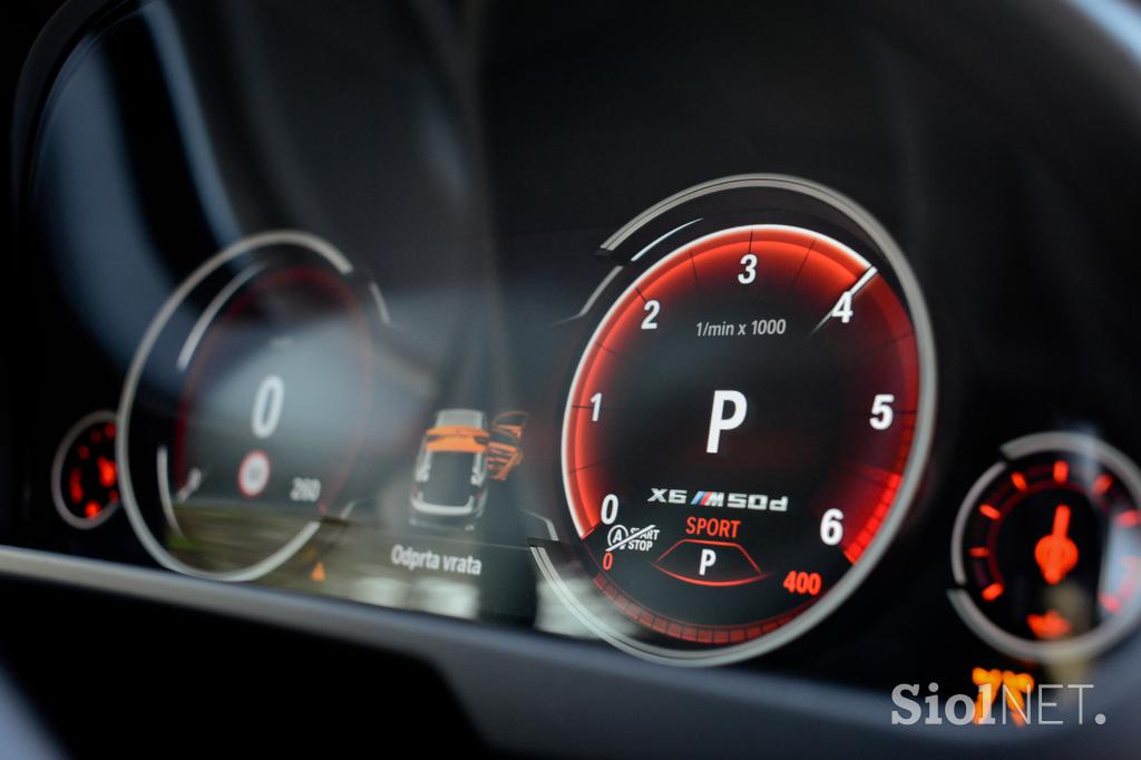 BMW X6 M 50d - fotogalerija testnega vozila