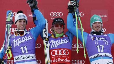 Ligety slavil v Adelbodnu, Hirscher premagal samega sebe