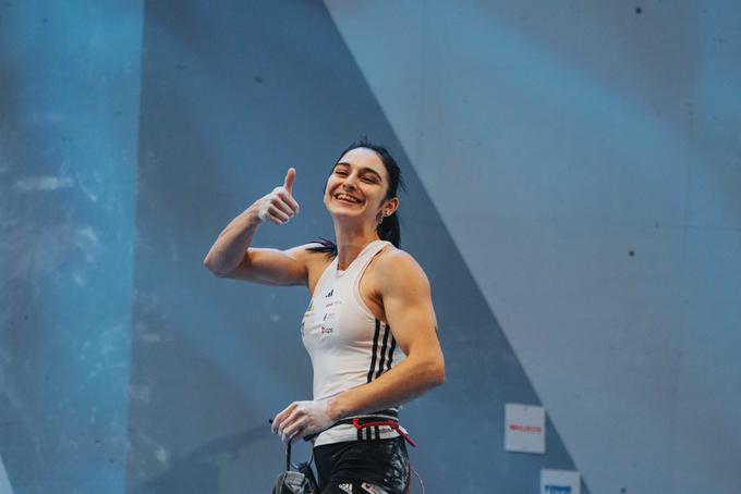 Mia Krampl se veseli nadaljevanja prvenstva. | Foto: Lena Drapella/IFSC