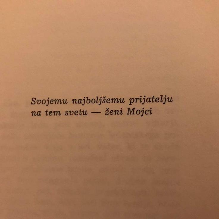 Posvetilo v knjigi Pot, ki ga je Zaplotnik namenil svoji ženi Mojci.  | Foto: 