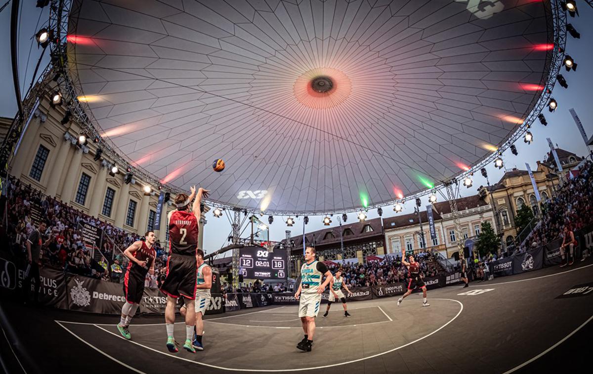 Košarka 3x3 - Debrecen, Slovenija - Belgija | Slovenski košarkarji so turnir v Debrecenu odprli z zmago in porazom. | Foto FIBA