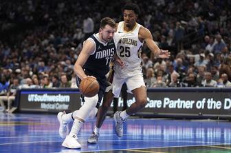 Luka Dončić se ni naprezal, Čančar poškodovan, v Bostonu konec velikega niza