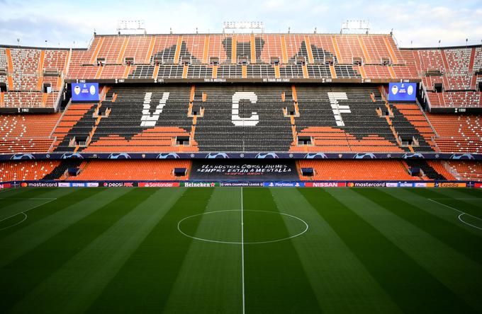 Mestalla v Valencii bo še nekaj časa samevala. | Foto: Reuters