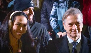 Ljubljana v praznični podobi: lučke so prižgali Janković in zakonca Golob #foto #video