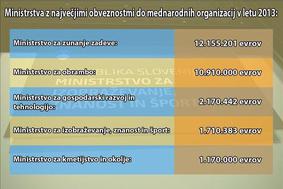 Slovenija OZN še vedno dolguje 12 milijonov evrov 