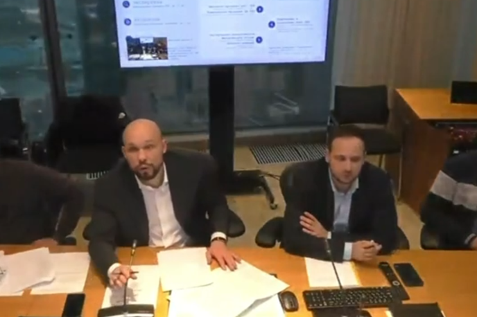 Jevgenij Volnov | Trenutek, ko se je prisotnim na videokonferenci javil Ukrajinec Jevgen Volnov.  | Foto Telegram / Posnetek zaslona