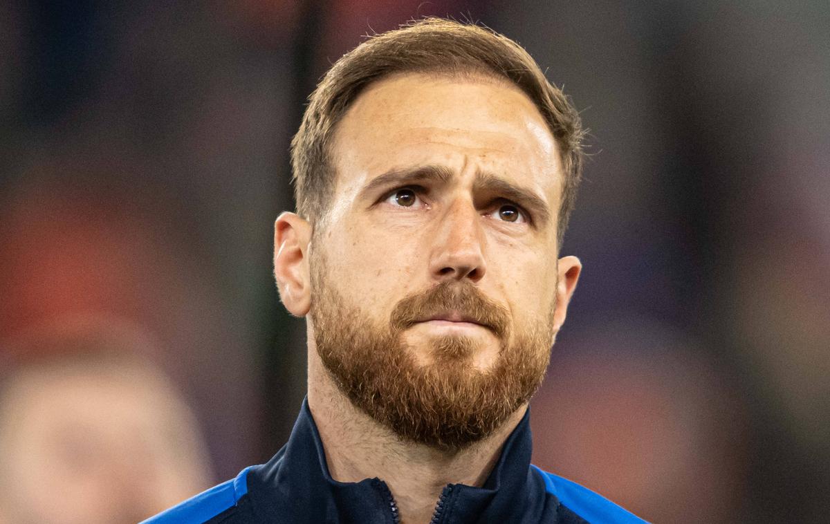 Jan Oblak | Jan Oblak je zaklenil svoja vrata v Bratislavi in si prislužil številne čestitke. Tudi iz tabora Slovaške. | Foto Guliverimage