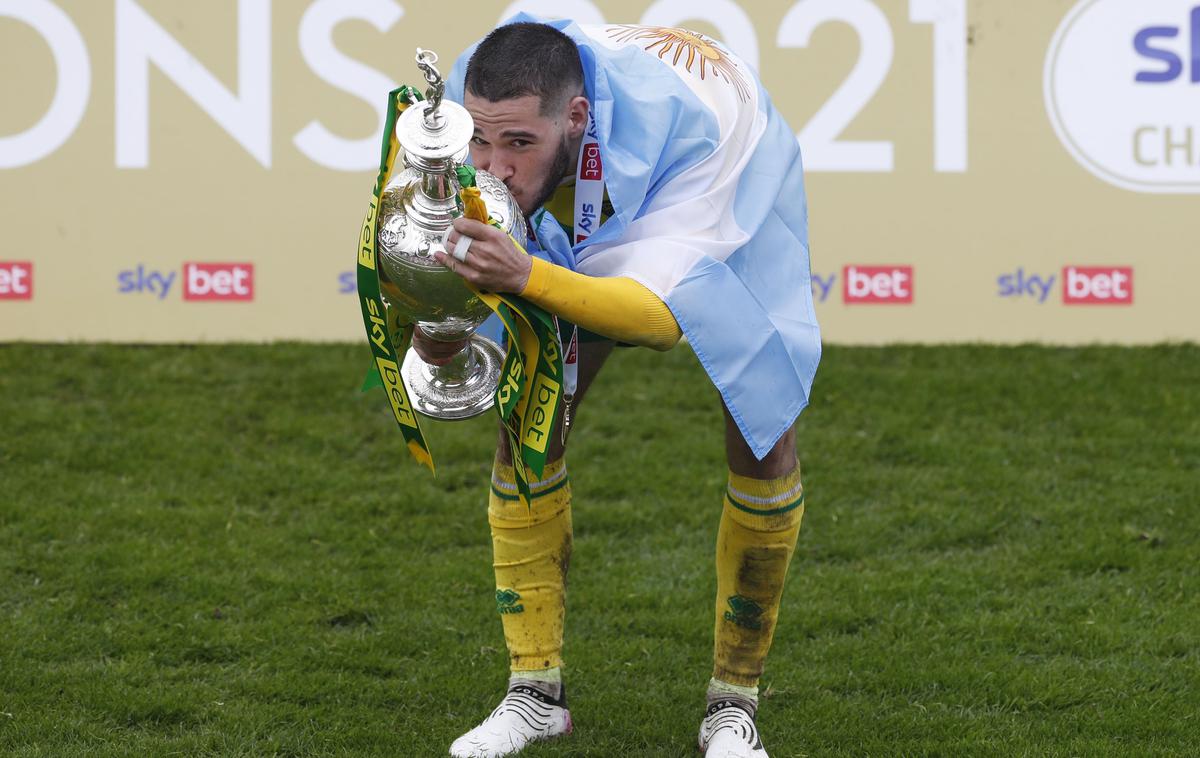 Emiliano Buendia Norwich | Emiliano Buendia je bil z Norwichem najboljši v tekmovanju championship, angleški drugi ligi. | Foto Reuters