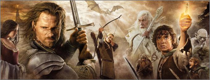 Epska trilogija Petra Jacksona temelji na fantazijskem romanu J. R. R. Tolkiena in spremlja Hobita Froda Bisagina. Ta mora uničiti Prstan Mogote, s čimer bi pokončal Saurona – glavno zlo v Srednjem svetu. Trije filmi so bili nominirani za 30 oskarjev in jih prijeli 17, sklepni del trilogije pa si je prislužil tudi kipca za najboljši film in najboljšo režijo. • Na HBO OD/GO. | Foto: 