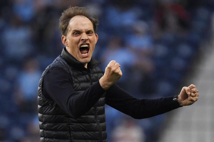 Man City Chelsea | Nemec Thomas Tuchel, prvi trener, ki se je uvrstil v dva zaporedna finala lige prvakov z dvema različnima kluboma, je osvojil ligo prvakov. | Foto Reuters