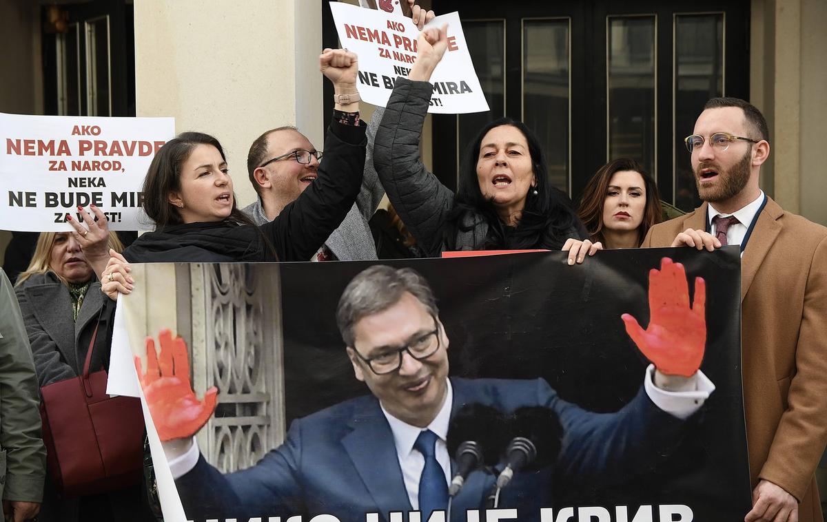 Srbija protest | Študenti oblastem na čelu s predsednikom Aleksandrom Vučićem sporočajo, da bodo nadaljevali aktivnosti, dokler ne bodo izpolnjene njihove zahteve. | Foto Profimedia