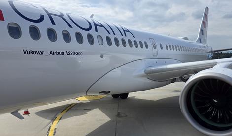 Croatia Airlines predstavil Airbus A220 in poudaril pomen slovenskega trga
