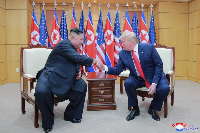 Kim Džong Un in Donald Trump junija lani | Foto: Reuters