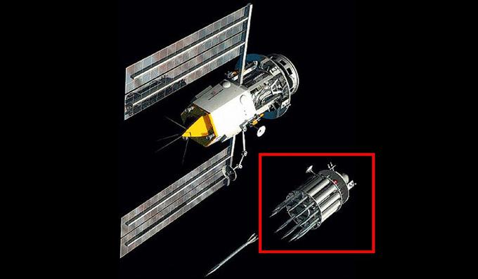 To je najbolj prepoznavna upodobitev satelitskega sistema za izstreljevanje kinetičnih projektilov.  | Foto: wearethemighty.com