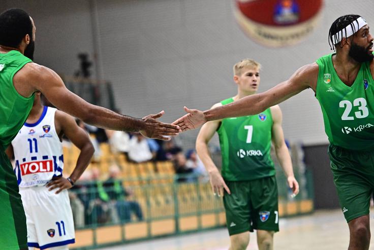 Krka je bila dolgo v igri za zmago. | Foto: Drago Perko/KK Krka