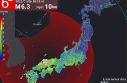 Močan potres stresel zahodno Japonsko #video