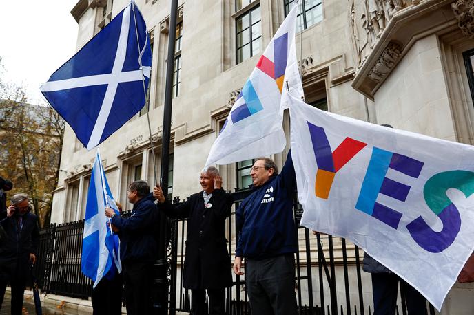 vrhovno sodišče Združeno kraljestvo | V središču odločanja je bilo vprašanje pristojnosti regionalnega parlamenta v Edinburghu nasproti Westminstru, parlamentu v Londonu. | Foto Reuters