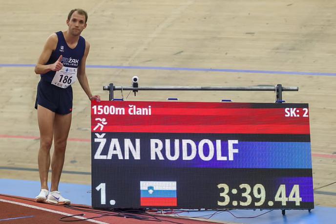 Žan Rudolf | Žan Rudolf je nov slovenski rekorder v teku na 1.500 metrov v dvorani. | Foto Atletska Zveza Slovenije