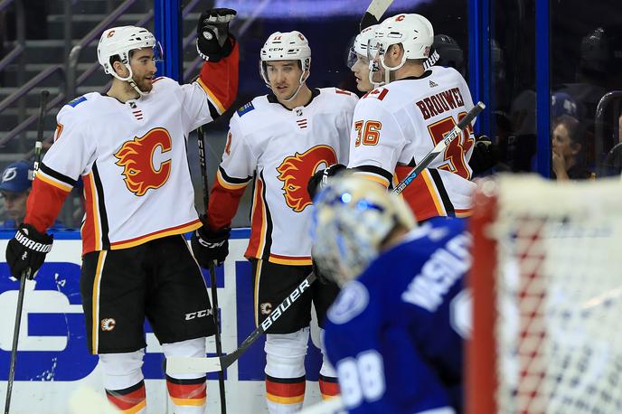 Calgary Flames | Hokejisti Calgary Flames so na drugem mestu zahodne konference. | Foto Getty Images