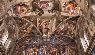Na dražbo Michelangelova risba za poslikavo Sikstinske kapele