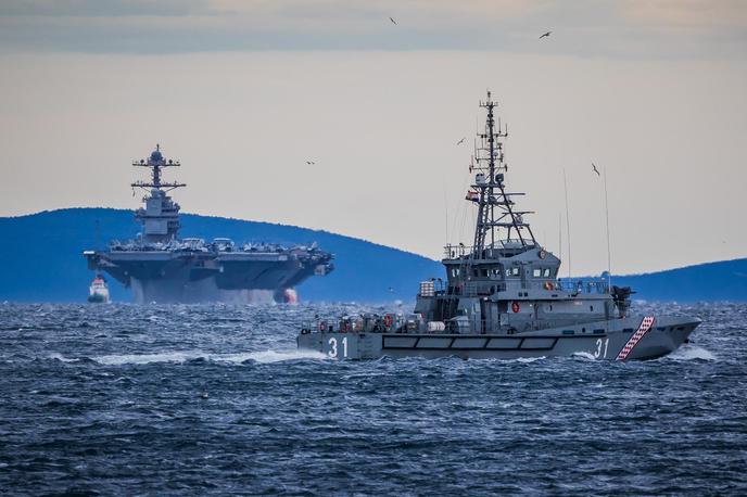 Gerald Ford | Letalonosilka je bila nazadnje v Splitu oktobra lani, prvič pa je v to hrvaško pristanišče vplula junija 2023. | Foto Pixsell